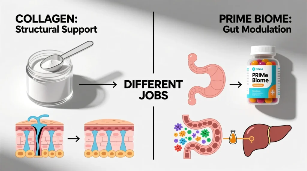 COLLAGEN VS PRIME BIOME Gut Modulation.