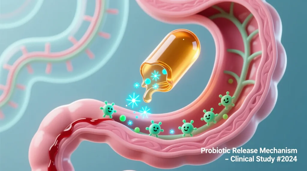 gummy is dissolving in the digestive tract