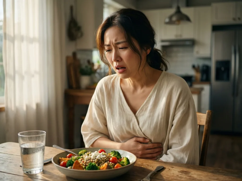 physical sensation of bloating and the daily triggers