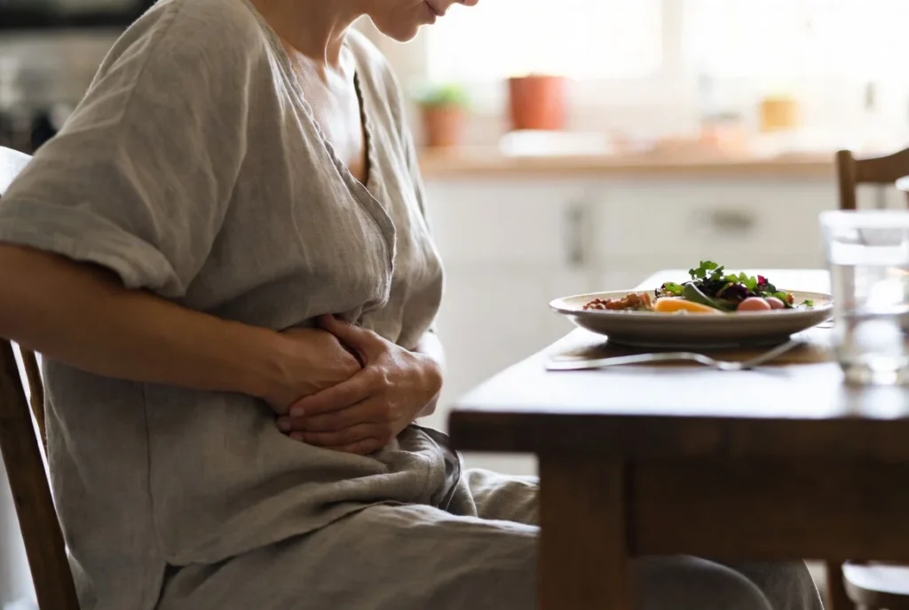 physical sensation of bloating